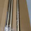 Lootkell 2 Pack Bronze Curtain Rods for Windows 28 to 48 Inches Adjustable Length Heavy Duty 1" Diameter Window Curtain Rod with Solid Metal Finials for Outdoor Farmhouse Bedroom Kitchen Living Room
