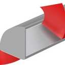 Flexible Quarter Round Molding Peel and Stick Rubber Quarter Round Trim Molding Self Adhesive Wall Corner Trim Molding for Wall Edge Corner Countertop, Gray, 1/2 W x 1/2 H x 480 L