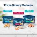 Blue Buffalo Tastefuls Natural Flaked Wet Cat Food Variety Pack, Tuna, Chicken and Fish & Shrimp Entres in Gravy 3-oz Cans (24 Count)