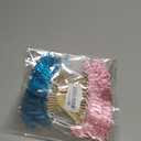 Gyufise 36Pcs Oh Baby Cupcake Toppers Pink Blue Bow Glitter Baby Shower Gender Reveal Cupcake Picks for Boy or Girl Theme Baby Shower Kids Birthday Party Cake Decorations Supplies