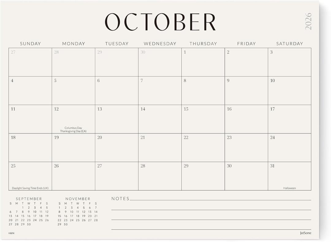 Jotsome Magnetic Calendar for Refrigerator 2026-2027