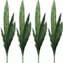 Bird Fiy Artificial Snake Plants 30" Faux Agave Fake Sansevieria Artificial Silk Plant for Home Garden Office Store Decoration 4 Pcs (Green)