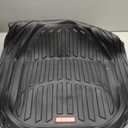 Motor Trend FlexTough Floor Mats for Cars, Black Deep Dish All-Weather Car Mats, Waterproof Trim-to Fit Automotive Floor Mats for Cars Trucks SUV, Universal Floor Liner Car Accessories