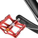 ROCKBROS 4 Bearings Mountain Bike Pedals MTB Padals Platform Flat Bike Pedals Aluminum Alloy 9/16"
