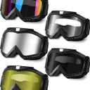 OXG Motorcycle Goggles - ATV & Dirt Bike Goggles with UV400 Dustproof Lens for Adults & Youth (Transparent / Multicolored / Grey / Yellow / Silver)