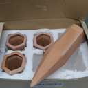 6 Pack Terracotta Watering Spikes for Indoor and Outdoor Plants - Simple and Easy Setup - Keep Plants Happy and Watered While You are Away