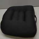 WSGJHB Large Seat Cushion, Extra Thick Booster Seat Cushions for Office Chairs Long Sitting Office Workers, Car Drivers, Relieves Back Pain, Breathable, Anti-Slip, 20x20x6 inchs, Black