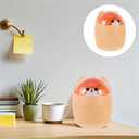 Homoyoyo Mini Garbage Bin Mini Kawaii Cute Bear Trash Bin, Nordic Style Tiny Trash Can, Mini Trash Can with Lid for Office Bedroom Use Mini Desk Bin (Yellow)