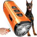 Cbersmg 3X Ultrasonic to Stop Barking Neighbors Dog, Portable Anti Barking Device Dog Bark Deterrent Device 50ft Range 5 Modes, Flashlight & Beep Safe & Effective for Small, Medium & Large Dogs