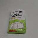 Pureegg Plastic Table Cloth Disposable 10 Pack, 54 x 108 Inch Table Cloths, Party, Picnic, Wedding, Decorative Tablecloths, Rectangle, White Plastic Cover, Leakproof & Sturdy, White