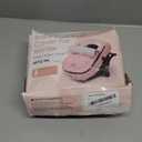 ACRABROS Car Seat Cover Baby: Winter Infant Carseat Canopy for Boy Girl Newborn, Zipper Peeping Window, Warm Cozy Cold Weather Waterproof Fitted, Pink