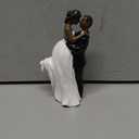 Groom Lift Bride African American Wedding Cake Topper