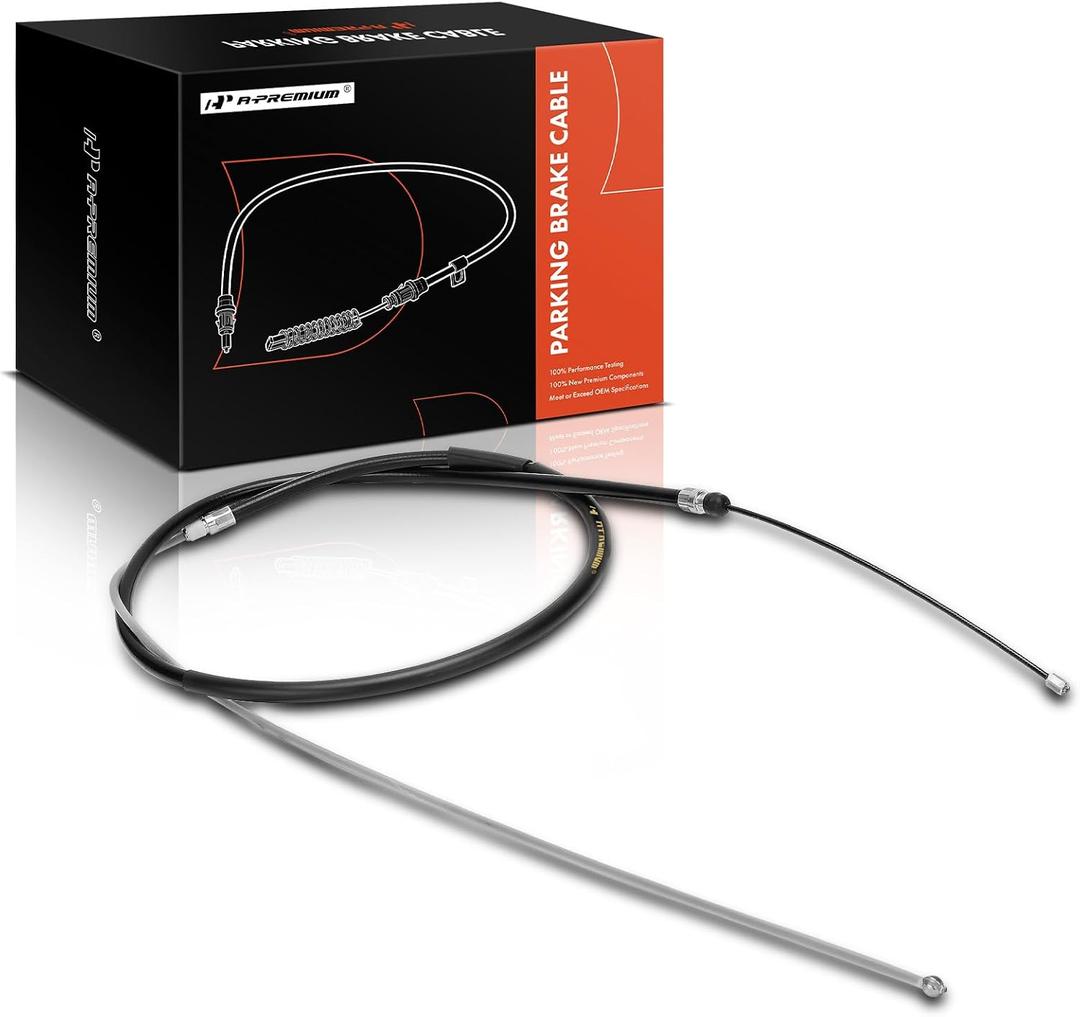 A-Premium Rear Driver Parking Brake Cable Assembly | Compatible with BMW Models - 525i 2003-2007, 525xi 2006-2007, 530i 2003-2007, 530xi 2006-2007, 545i 2004-2005, 550i 2006
