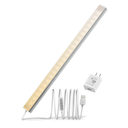 ASOKO LED Under Cabinet Lighting,3 Color Changing(2700K, 4000K,6000K), 14.5in USB Plug-in Under Desk Light, Dimmable LED Grow Light for Home Kitchen,Cabinet,Pantry