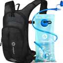Nepest Hydration Pack Backpack for Women & Men, Lightweight Water Backpack for Hiking Cycling Running Biking (Black)