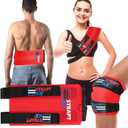 an Ice Bag that is Fillable, Reusable & Wearable - Instant Cold and Heat Therapy for Shoulder, Knee, Elbow & Back Pain Relief - Injuries, Inflammation & Recovery - 7.5" x 18" -Red