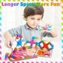 28 Packs Party Favors Valentines Day Gifts for Kids Classroom Transformable Fidget Spinners Chains with 28 Cards, Stress Relief Sensory Toys, Fingertip Gyros with Greeting Cards