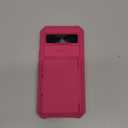 for Google Pixel 10 & 10 Pro Wallet Case, Built-in Card Holder (4-5 Cards), Slide Camera Cover, Military Drop Protection, Rugged Heavy Duty Men Women Durable Case for Pixel 10 & 10 Pro, Hot Pink