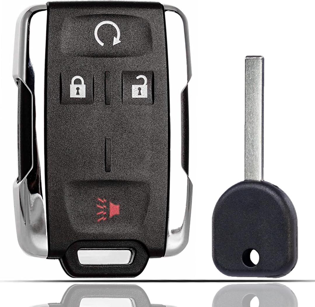 Key Fob Remote Replacement Fits for Chevy Silverado 1500 2500 3500 Colorado GMC Sierra Canyon 2014-2022 FCC ID: M3N-32337100 with Uncut Chevrolet GMC Transponder Ignition Key 46 Chip 315MHz