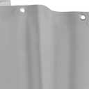 Kenney MB61159 Microban Protected Medium Weight 4.8 Gauge Waterproof PEVA Shower Curtain Liner with Rust-Resistant Metal Grommets and Weighted Magnetic Hem for Bathroom, 70" W x 72" H, Gray, 1-Pack (Grey)