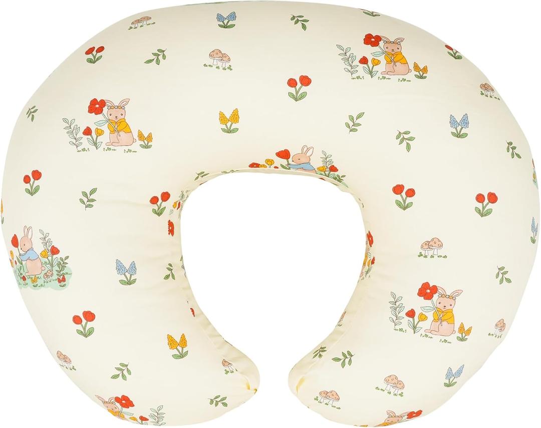 x-vesolje Nursing Pillow, Breastfeeding Pillow with Removable Cover, Ergonomic Breast Feeding Pillow, Baby Feeding Support Pillow for Mom Easier Breastfeeding- Original Size/Bunny