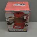 29 Oz Hot Chocolate Maker Machine, Electric Milk Frother and Steamer, Hot Cocoa Maker Machine for Hot Chocolate Bar, Detachable Pitcher, 2 Speed Mode, 3.5 Cups, Red