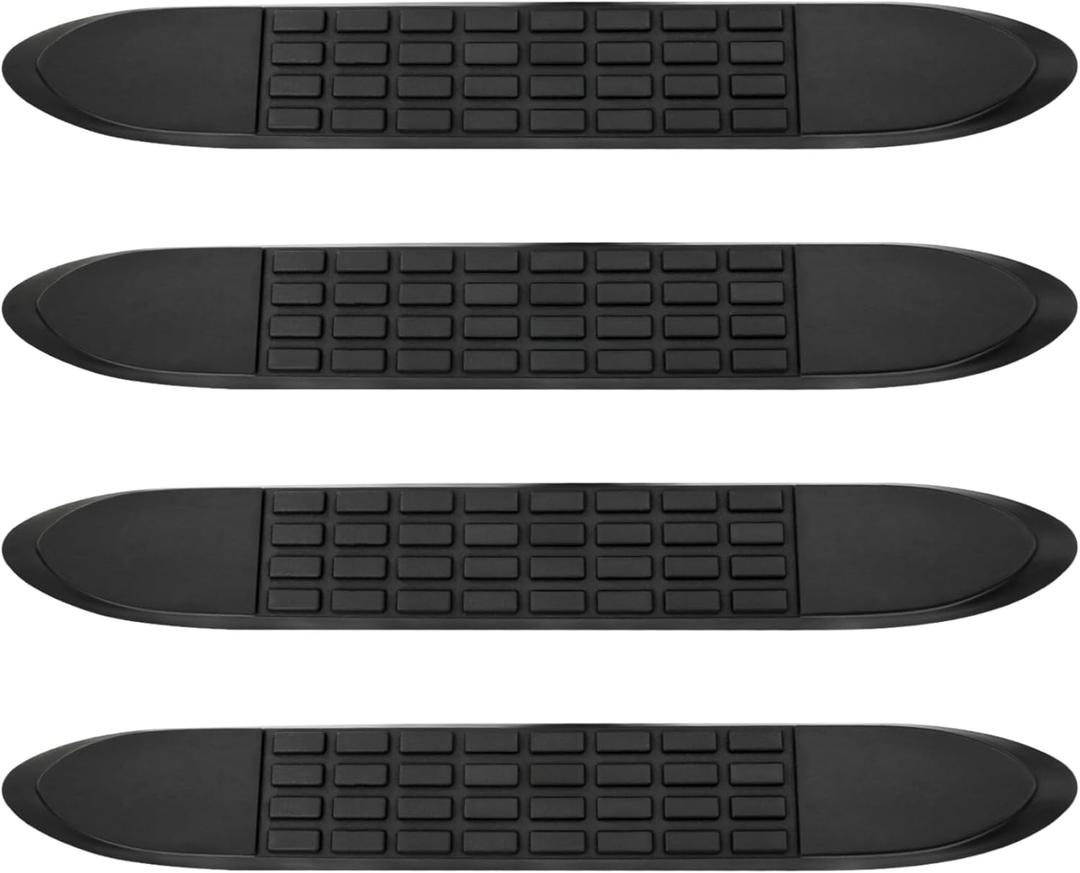 Upgrade Replacement Step Pad for 3" Round Tubes with 5 Holes, 21" Long x 3" Wide, Durable Non-Slip Replacement Step Pad Set of 4 with 24 pins