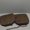 baibu Super Soft Polyester Pillow Cushion, 2 Pack (14x14x1.5in, Brown)