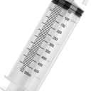 500ml Large Syringe, Plastic Syringe with Tip Adapter, for Thick Liquids for Scientific Labs, Measuring, Watering, Refilling, Filtration Multiple Uses, Individual Sealed