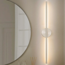 Aidan 27.5 in. 1-Light Chrome Linear Dimmable LED Wall Sconce