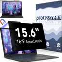 Magnetic 15.6 Inch Laptop Privacy Screen for 16:9 Computer Monitor, Removable Anti Glare Blue Light Filter Protector, 15 in Privacy Shield Compatible with Lenovo Hp Dell Acer Asus Thinkpad Envy Xps