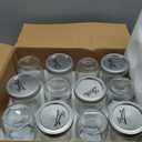 eleganttime Wide Mouth Mason Jars 16 oz,12 Pack Canning Jars with Lids,Airtight Container Glass Jars for Candles,Home Decor,Overnight Oats,Fruit Preserves,Jam or Jelly