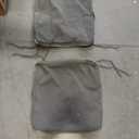 Large Patio Chair Seat Cushion Covers, Water Repellent Patio Seat Cushion Covers-Only Covers (19"X19"X4" 2 Pack Grey)