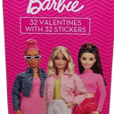 Valentines Day Cards Box of 32 Dreamworks Gabby's Dollhouse, Valentines Day Exchange Cards Barbie, 2 Pack