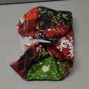 Christmas Tree Round Tablecloth 60 Inch Polyester Washable Table Cover Home Decor for Kitchen Dining Party Picnic