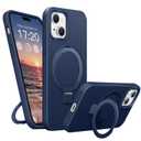 BENTIACC Liquid Silicone Magnetic Case for iPhone 13/14, Dark Blue