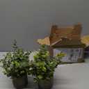 Coferset 2 Pack Small Fake Plants Eucalyptus Potted Artificial Plants for Shelf Desk Home Bathroom Farmhouse Room Coffee Table Decor (Sage Green)