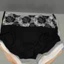 HAVVIS Women's Briefs Underwear Cotton High Waist Tummy Control Panties Rose Jacquard Ladies Panty Multipack Large