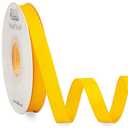 Ribbli Maize Yellow Grosgrain Ribbon, 1/2 inches x Continuous 25 Yards, Use for Bows DIY Hair Accessories,Gift Wrapping, Craft and Sewing