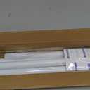 Spring Tension Curtain Rod 32-76 inch, Adjustable Expandable Tension Curtain Rod No Drilling, Tension rods for Window Doorway Kitchen Curtain, White