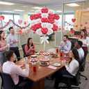 2 x 80 Set Valentine's Day Office Decor for Employees Staff Funny Work Decorations Celebrate Team Bonding for Workplace Coworker Office (Heart)