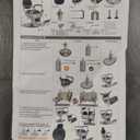 Grace&Grace Vintage Barber Chair for Barbershop,Heavy Duty Recline Salon Chair for Hair Beauty Stylist Tattoo Home (Black)