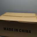 RIZZARI Large Cat Litter Box: Dark Gray Semi-Enclosed Stainless Steel Litter Box with Raised Edges - Anti-Leakage Odorless - Litter Pan for Small to Large Sized Cats in Bedroom Living Room