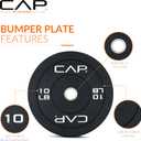 CAP 10lb Economy Olympic Bumper Plate, Pair