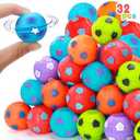 32PCS Fidget Spinner Soccer Balls Sports Birthday Party Favors Bulk for Kids 4-8 8-12 Valentine Goodie Treat Bag Stuffers Classroom Treasure Toys Carnival Prizes Pinata Fillers Mini Return Gifts