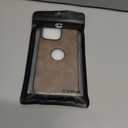 Casus Designed for iPhone 14 Pro Max Case Vegan Leather Slim Logo View Classic Luxury Elegant Thin Protective Cover (2022) 6.7" (Gray)