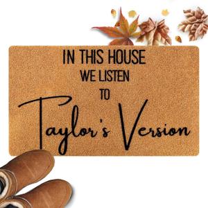 Welcome Door Mat 30'' x 17'' Front Door Mat with Anti-Slip PVC Backing for Indoor & Outdoor Use, Coir gate pad for Front Door Entrance, Easy Cleaning, TS Home Decor