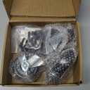 Stem Caster Wheels 3 inch, Shelving Wheels Heavy Duty, Industrial Casters for Wire Shelving, Wheels Set of 4, Stem Threaded 1/4"-20 Shelf Caster Replacement Wheel, Black