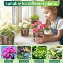 4/6/8/10 Inch Clear Nursery Pots with Drainage and Saucers, 24 Pack Clear Plant Pots, Variety Size Plastic Orchid Flower Pot for Indoor Outdoor