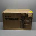 100Gal Large Storage Bins with Lid, 400Qt Plastic Stackable Closet Organizer and Storage, Collapsible Storage Box with Wheels, Folding Storage